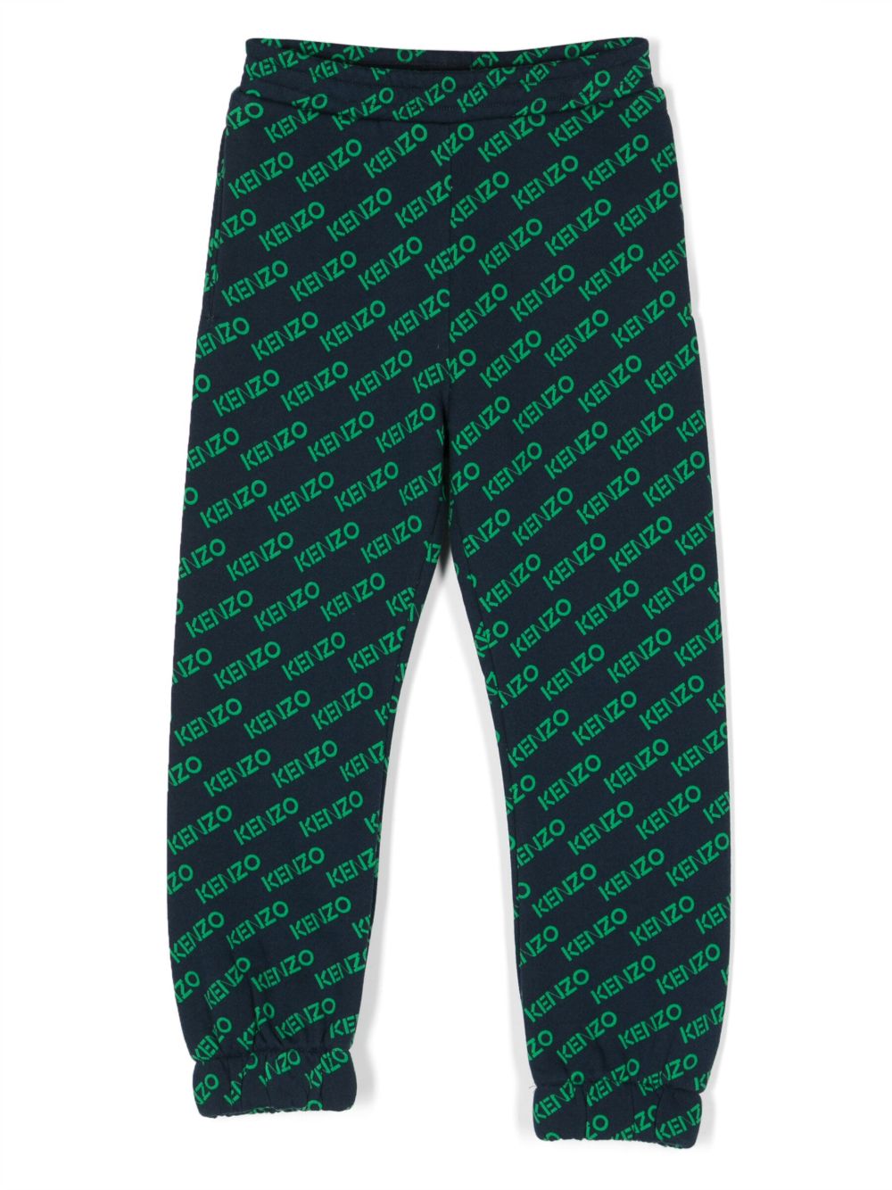 Kenzo Kids 大面积logo印花运动裤 - 蓝色