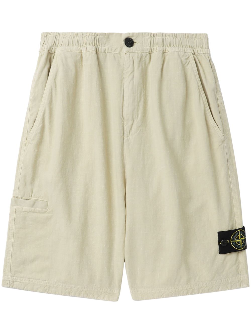 Stone Island 罗盘徽章棉百慕大短裤 - 中性色