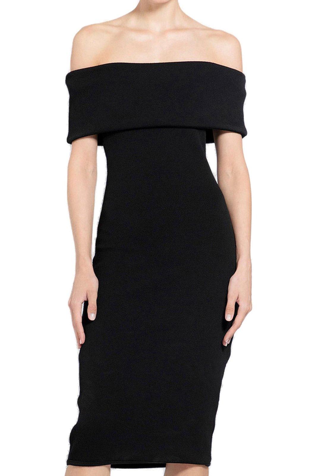 Bottega Veneta Off-the-shoulder Fitted Dress