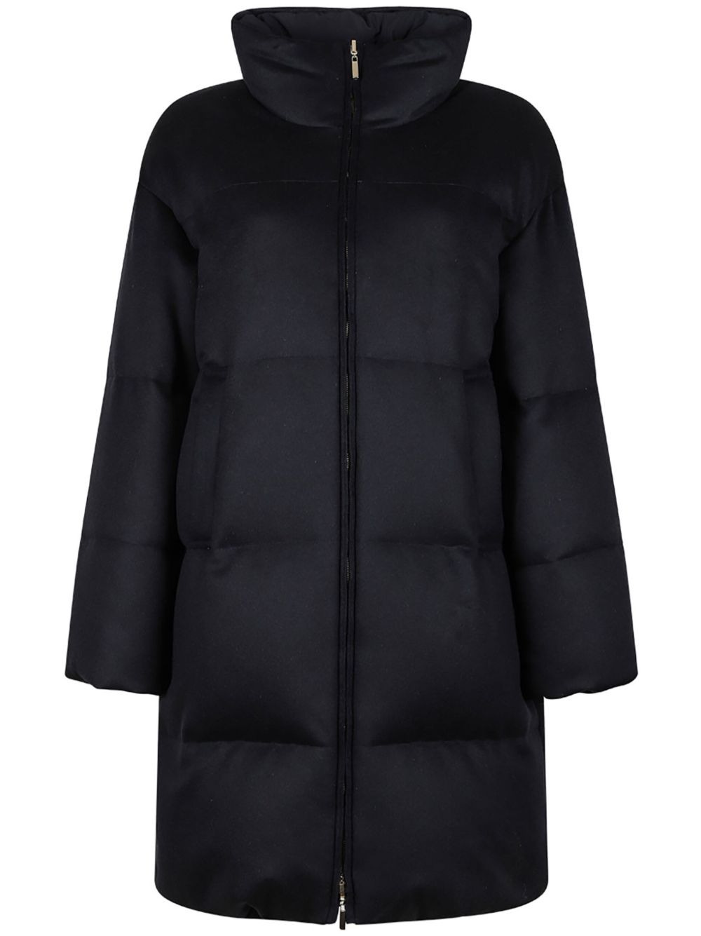 Max Mara 高领蓬松外套 - 蓝色
