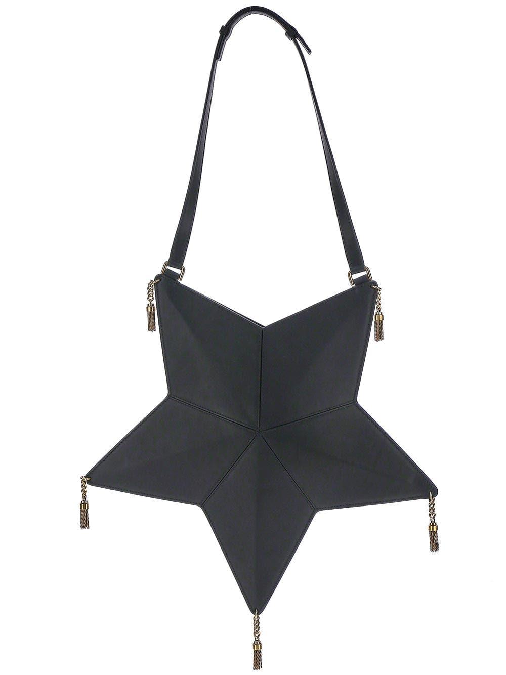Saint Laurent Astro Shoulder Bag In Vegetable-tanned Leather