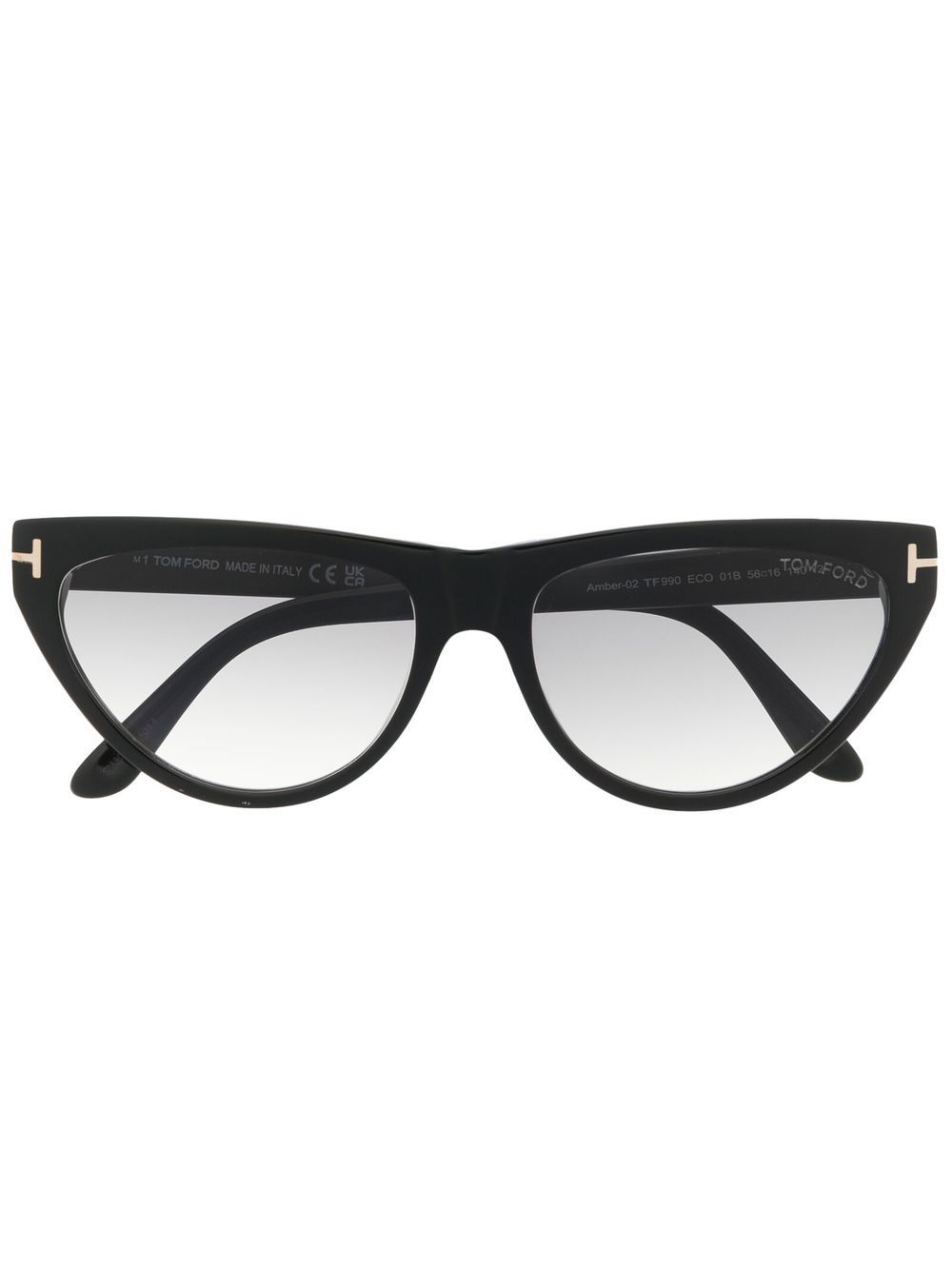 TOM FORD Eyewear 汤姆福特眼镜系列 渐色猫眼框太阳眼镜 - 黑色