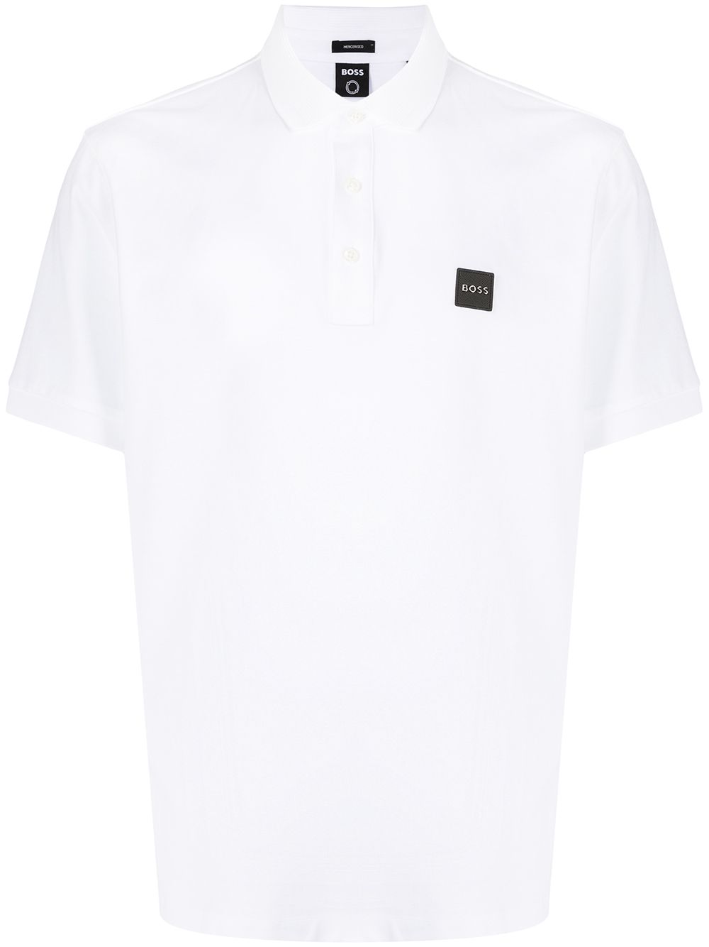 BOSS logo印花polo衫 - 白色