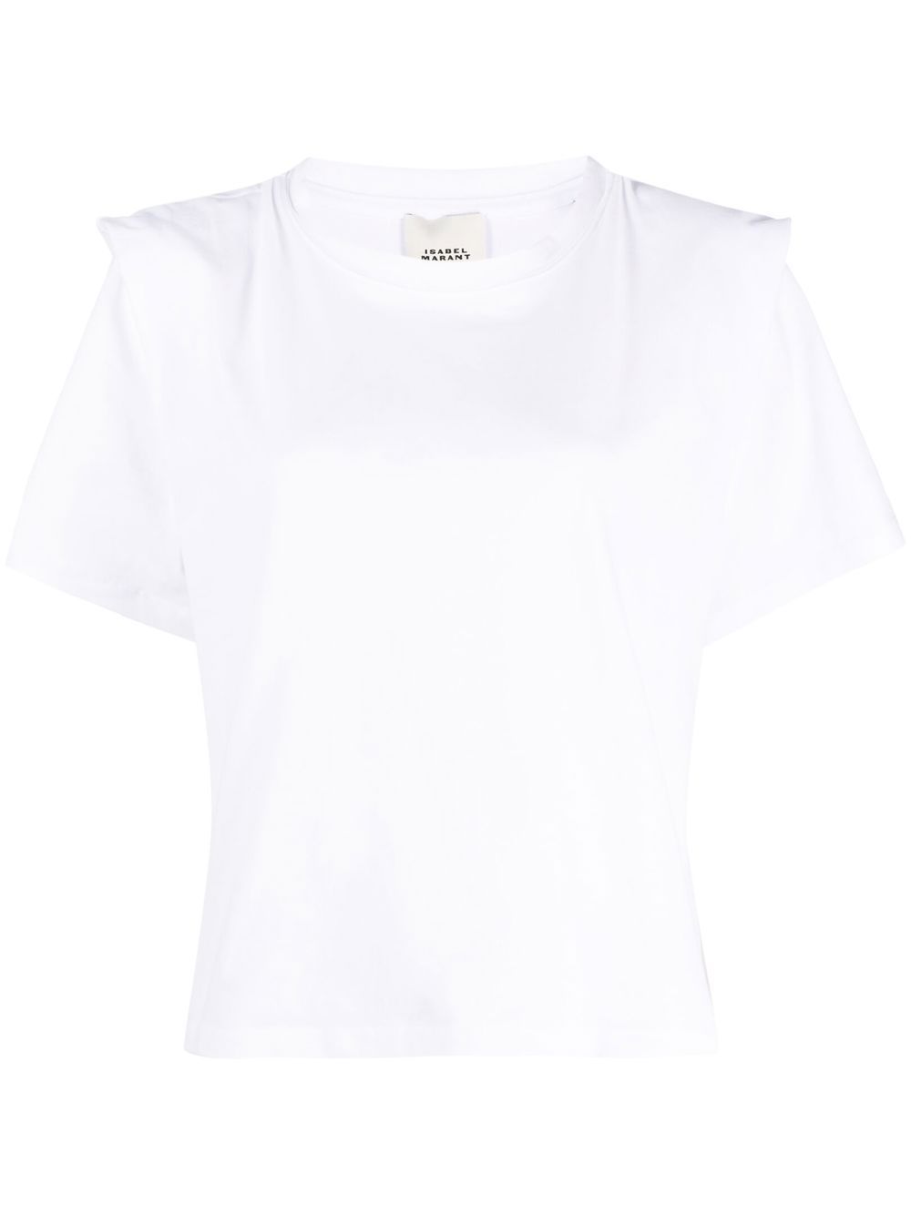 ISABEL MARANT Zelitos 褶饰细节T恤 - 白色