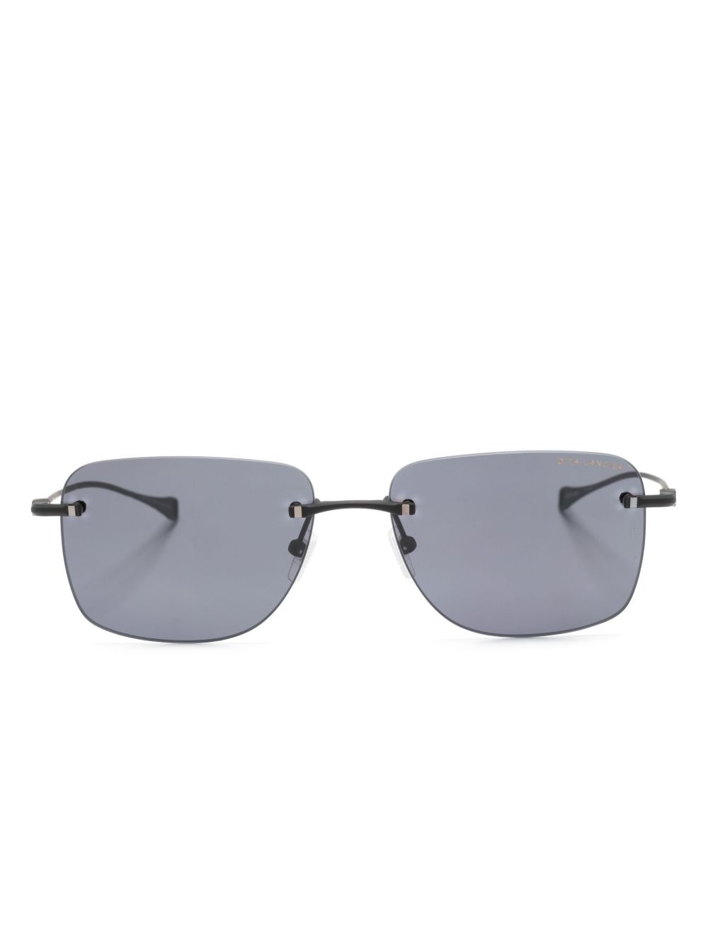 Dita Eyewear DLS-119 长方形框太阳眼镜 - 黑色
