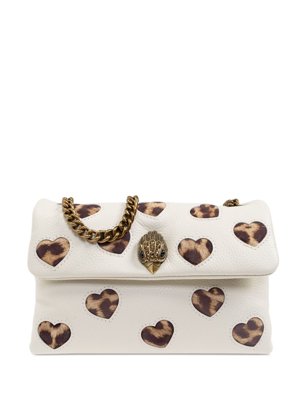 Kurt Geiger London Kensington Love 中号单肩包 - 白色