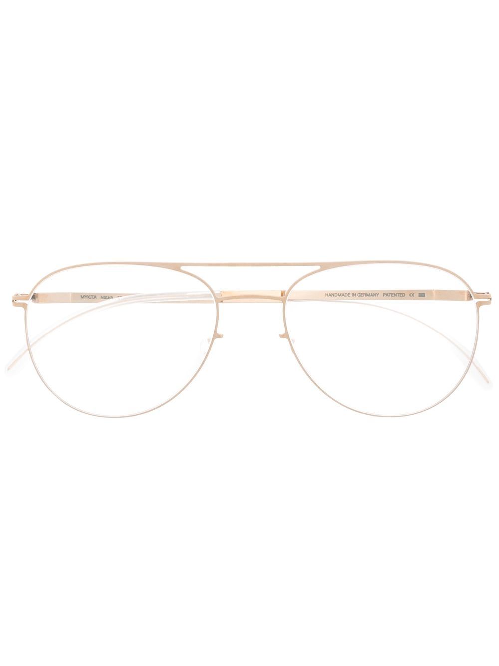 Mykita Niken 飞行员镜框眼镜 - 金色