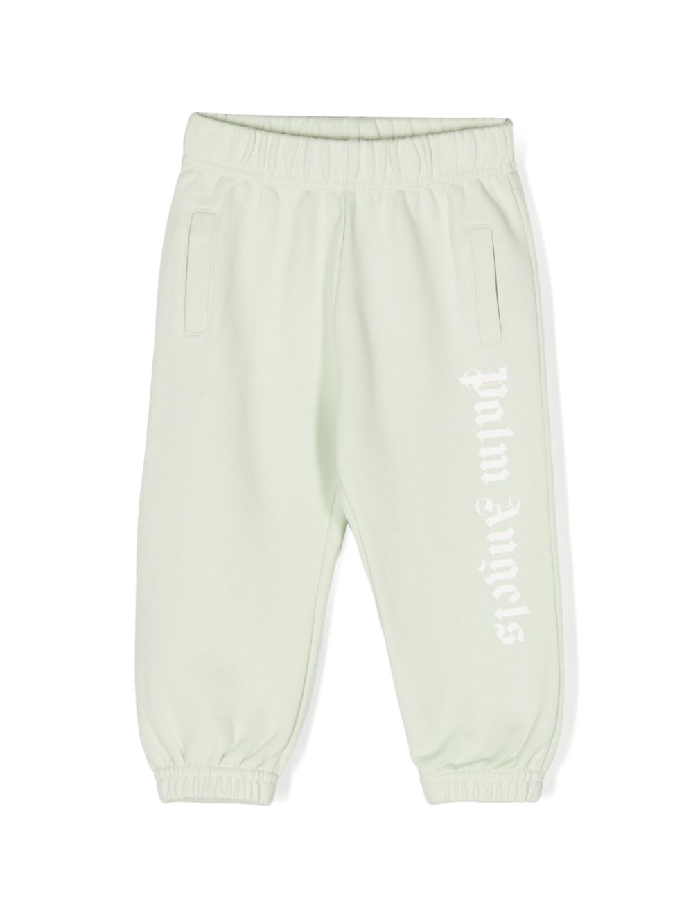 Palm Angels Kids logo印花运动裤 - 绿色