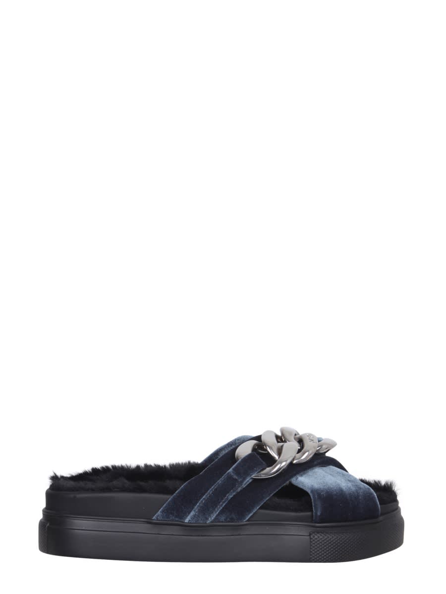 N.21 Sandals With Oversized Chain