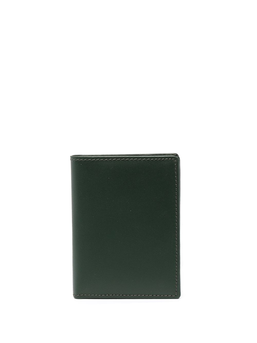 Comme Des Garçons Wallet 皮质翻盖钱包 - 绿色