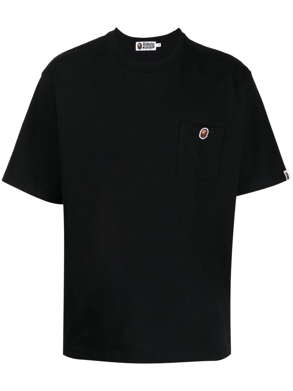 A BATHING APE® logo印花棉T恤 - 黑色