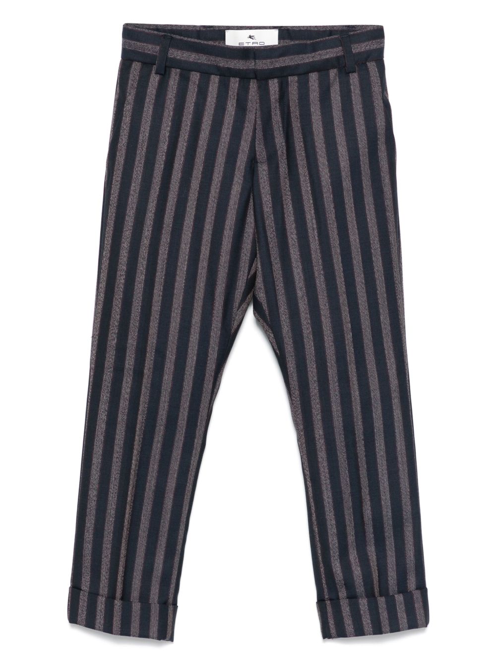 ETRO KIDS 条纹长裤 - 蓝色