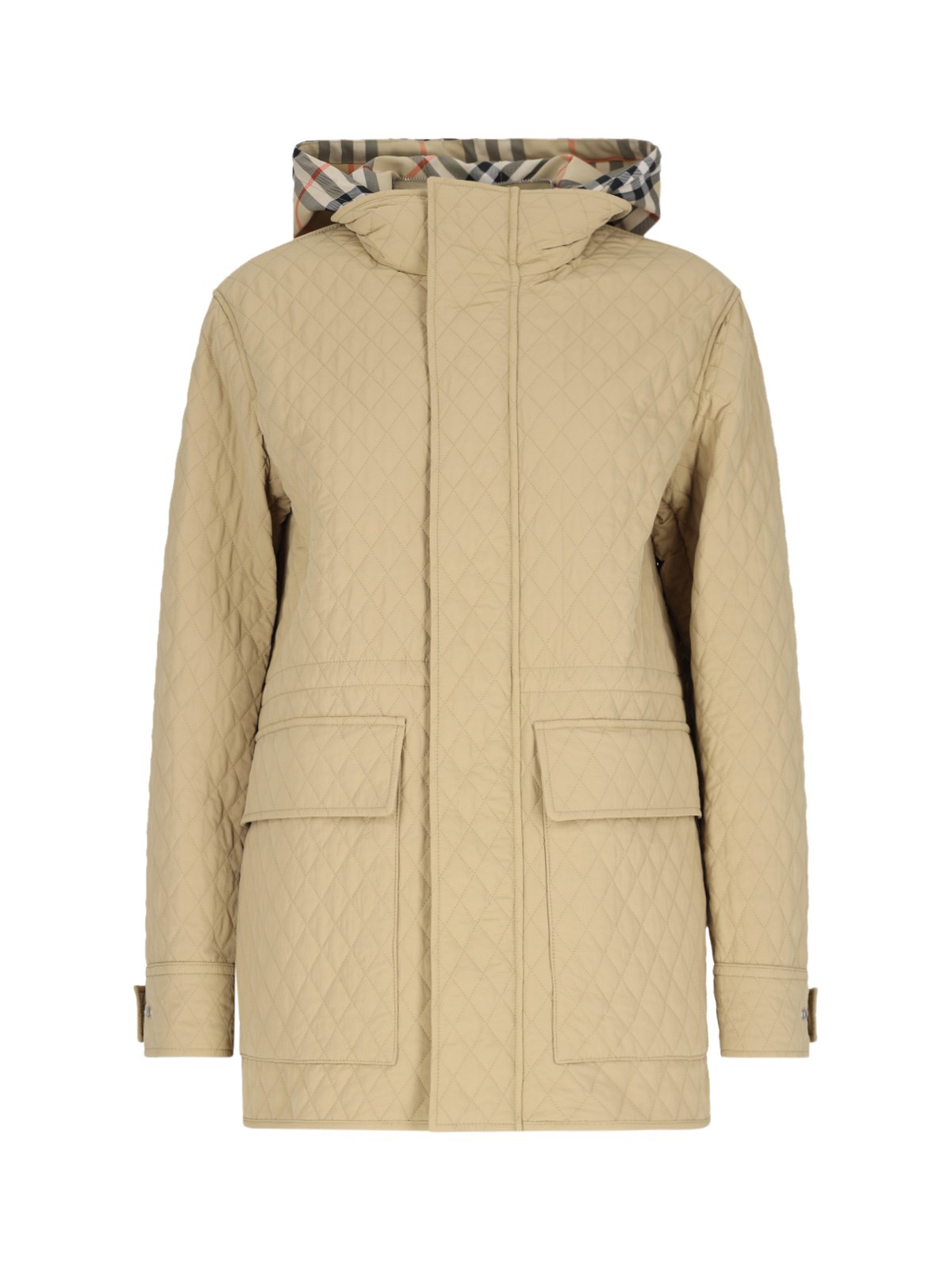 Burberry 'Check' Tech Hooded Jacket