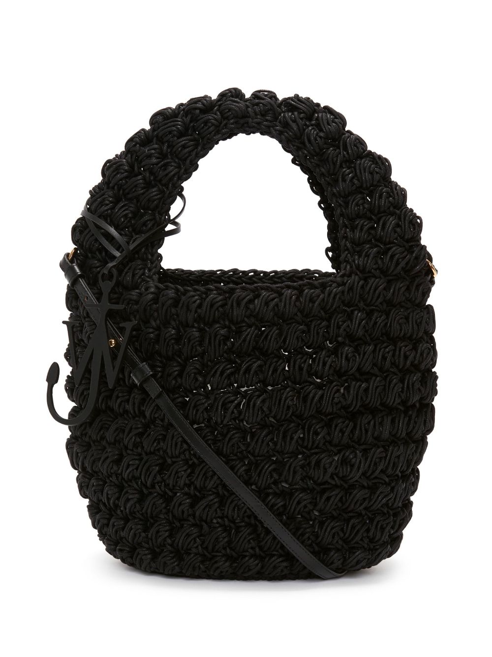 JW Anderson Popcorn 针织斜挎包 - 黑色