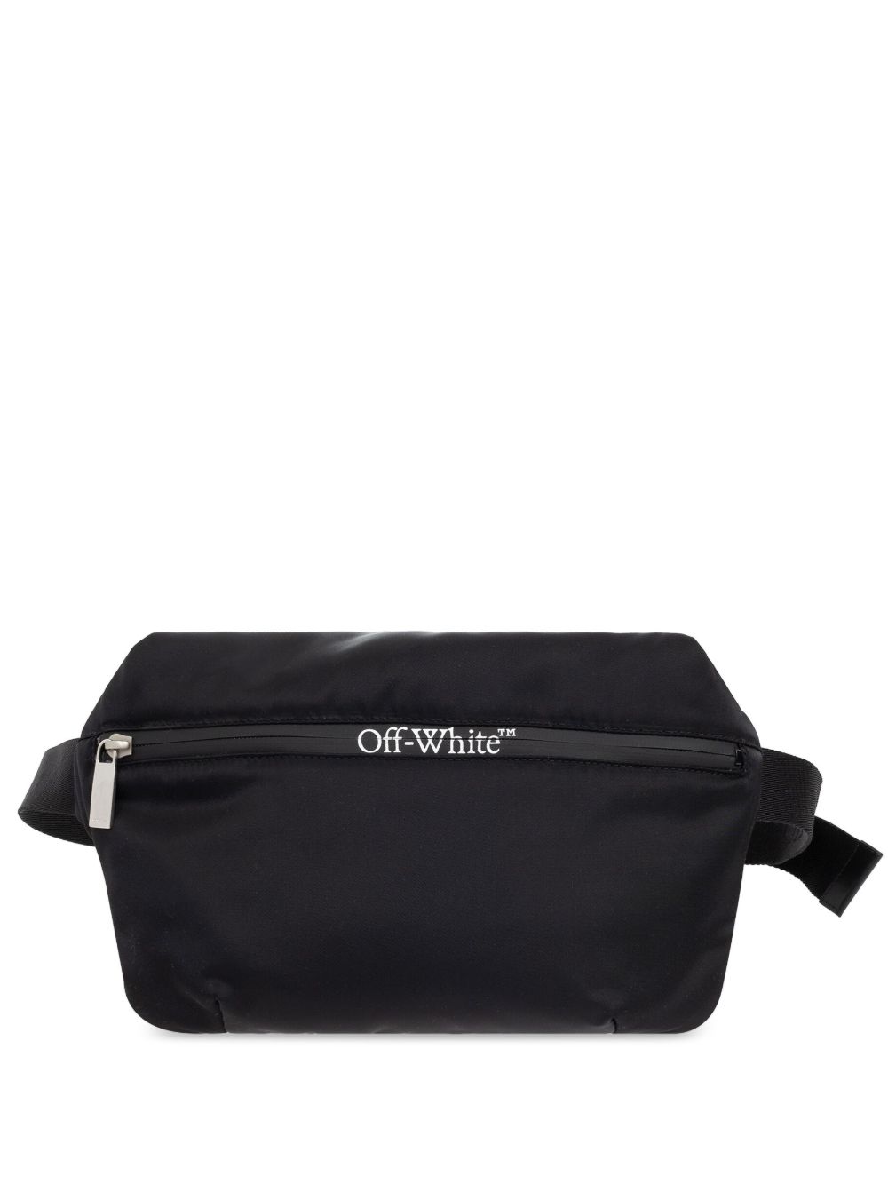 Off-White logo印花腰包 - 黑色