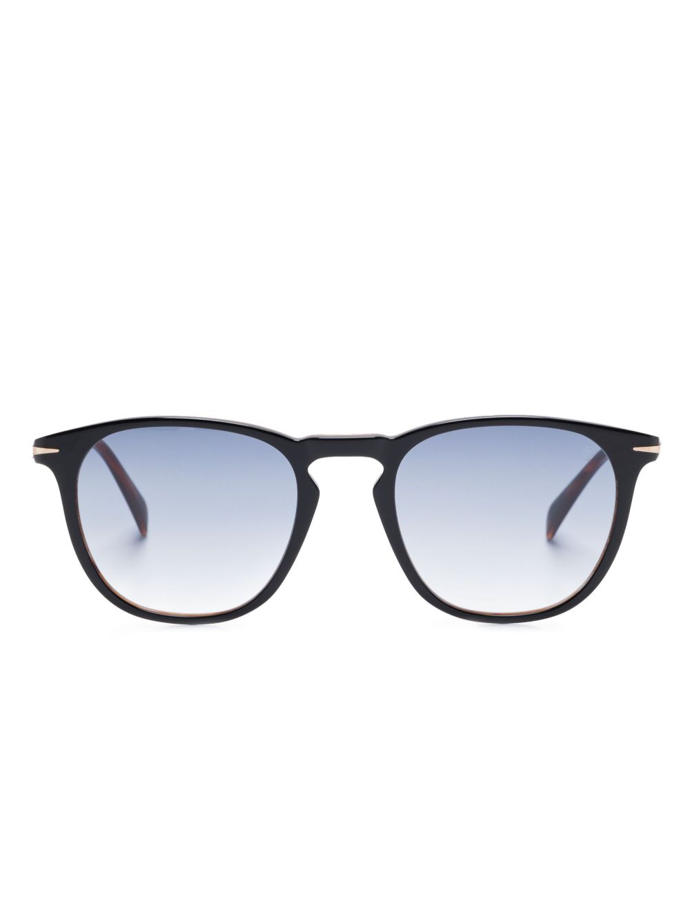 Eyewear by David Beckham 圆框太阳眼镜 - 黑色