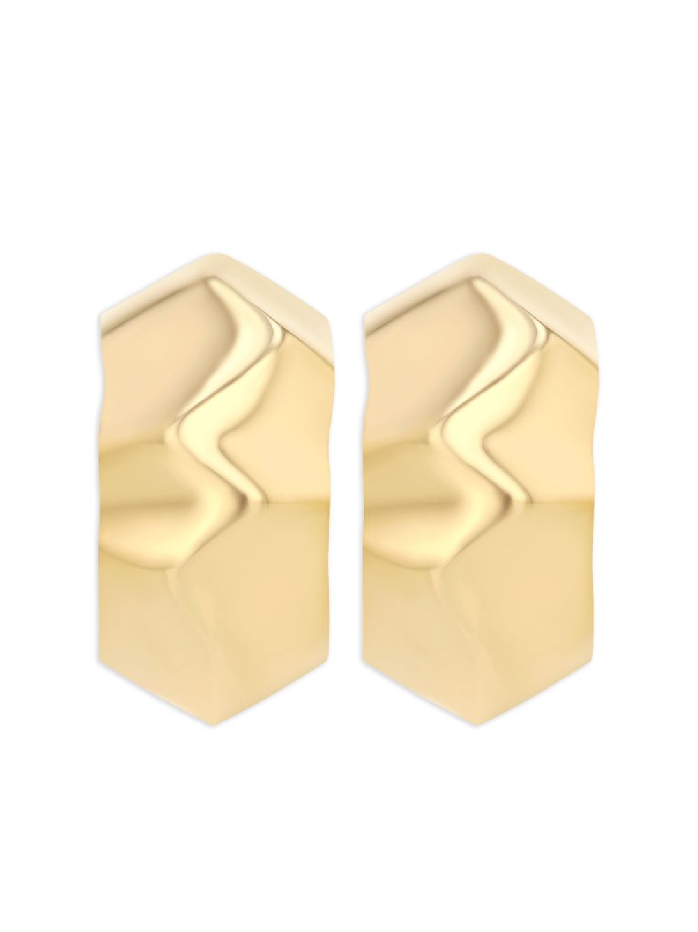 Lizzie Mandler Fine Jewelry 18K黄金 Small Wave 耳环 - 金色
