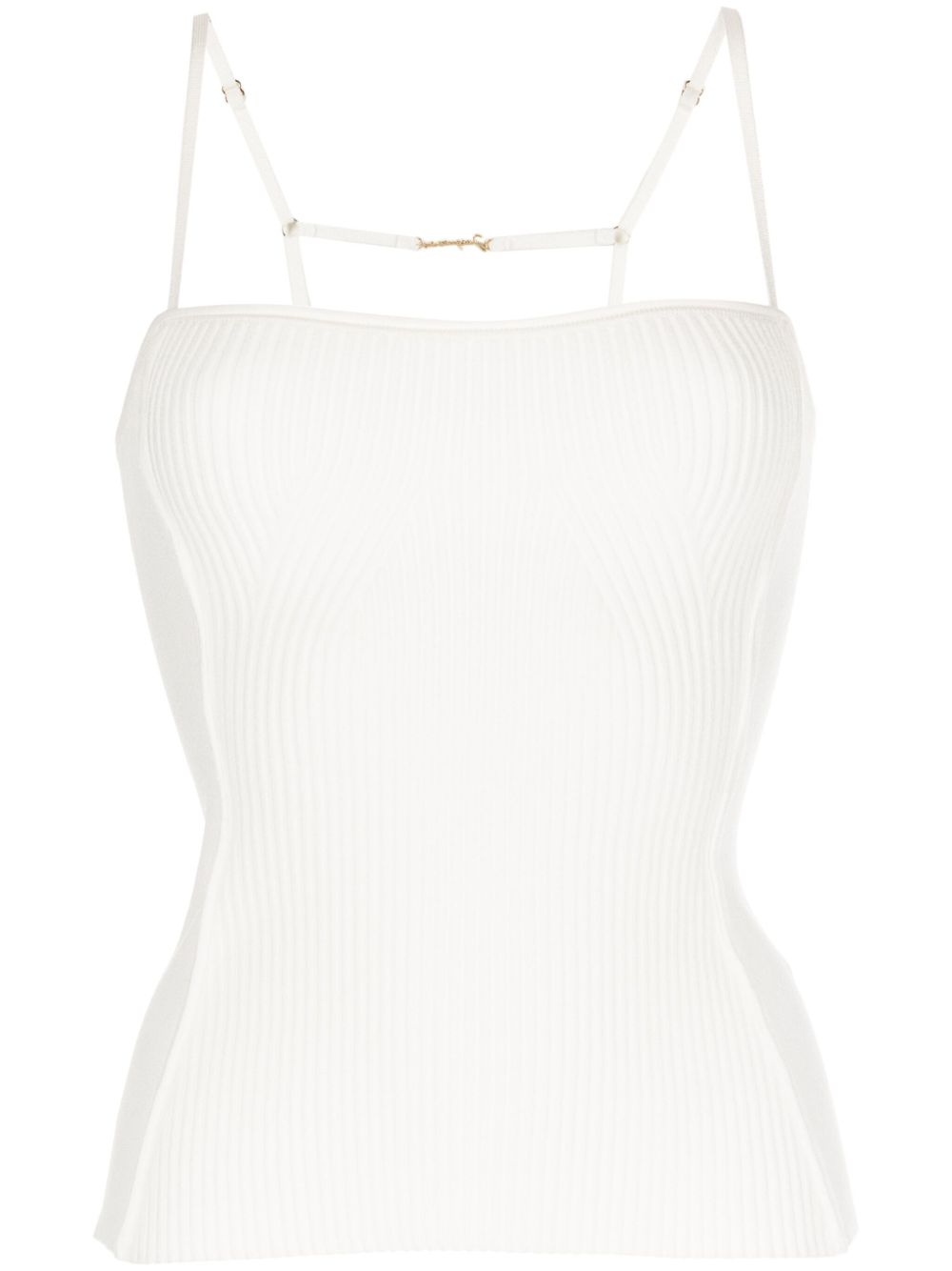Jacquemus Sierra 罗纹针织上衣 - 白色