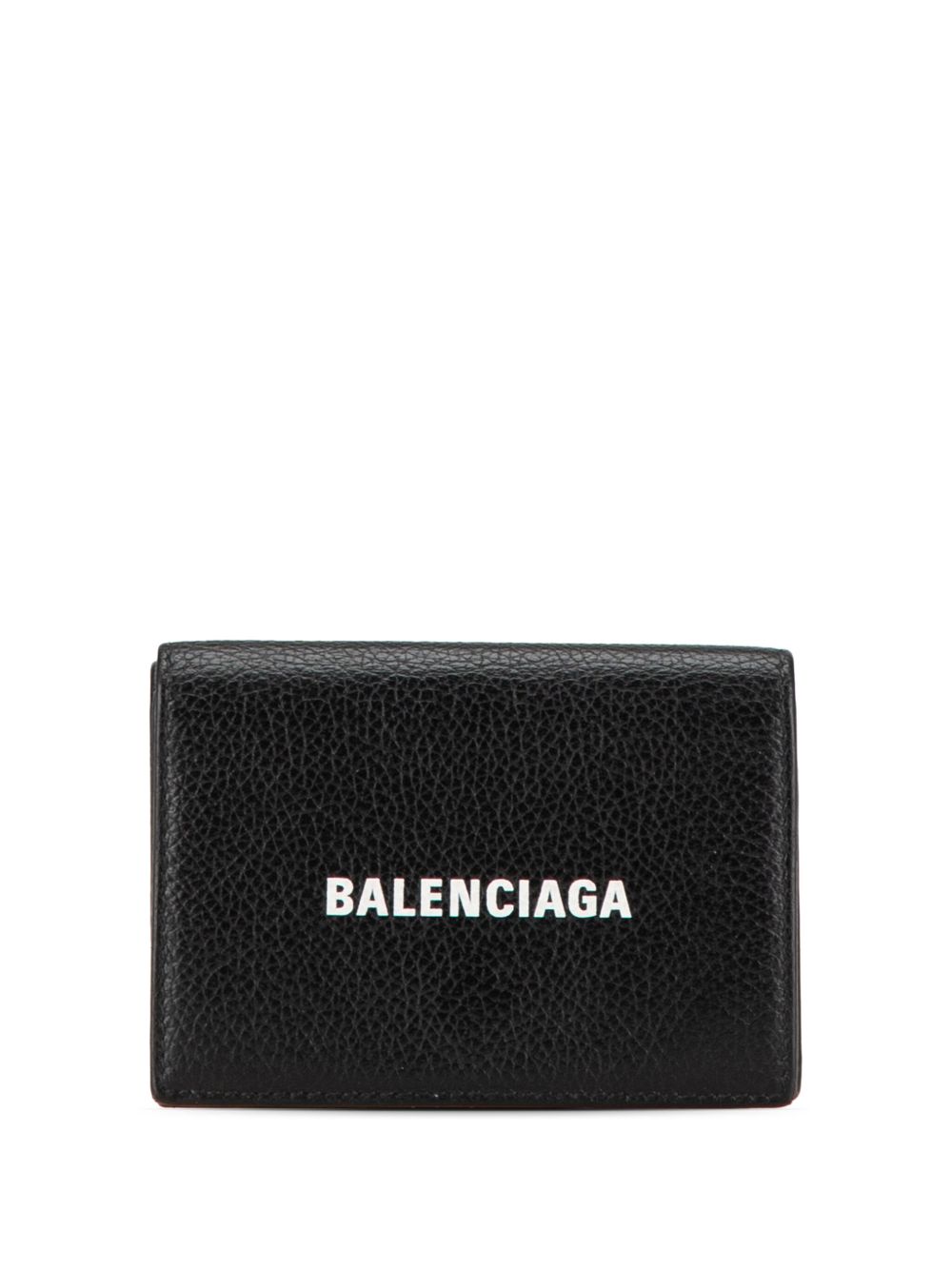 Balenciaga Pre-Owned Everyday 皮质三折小号钱包（2000年代典藏款） - 黑色