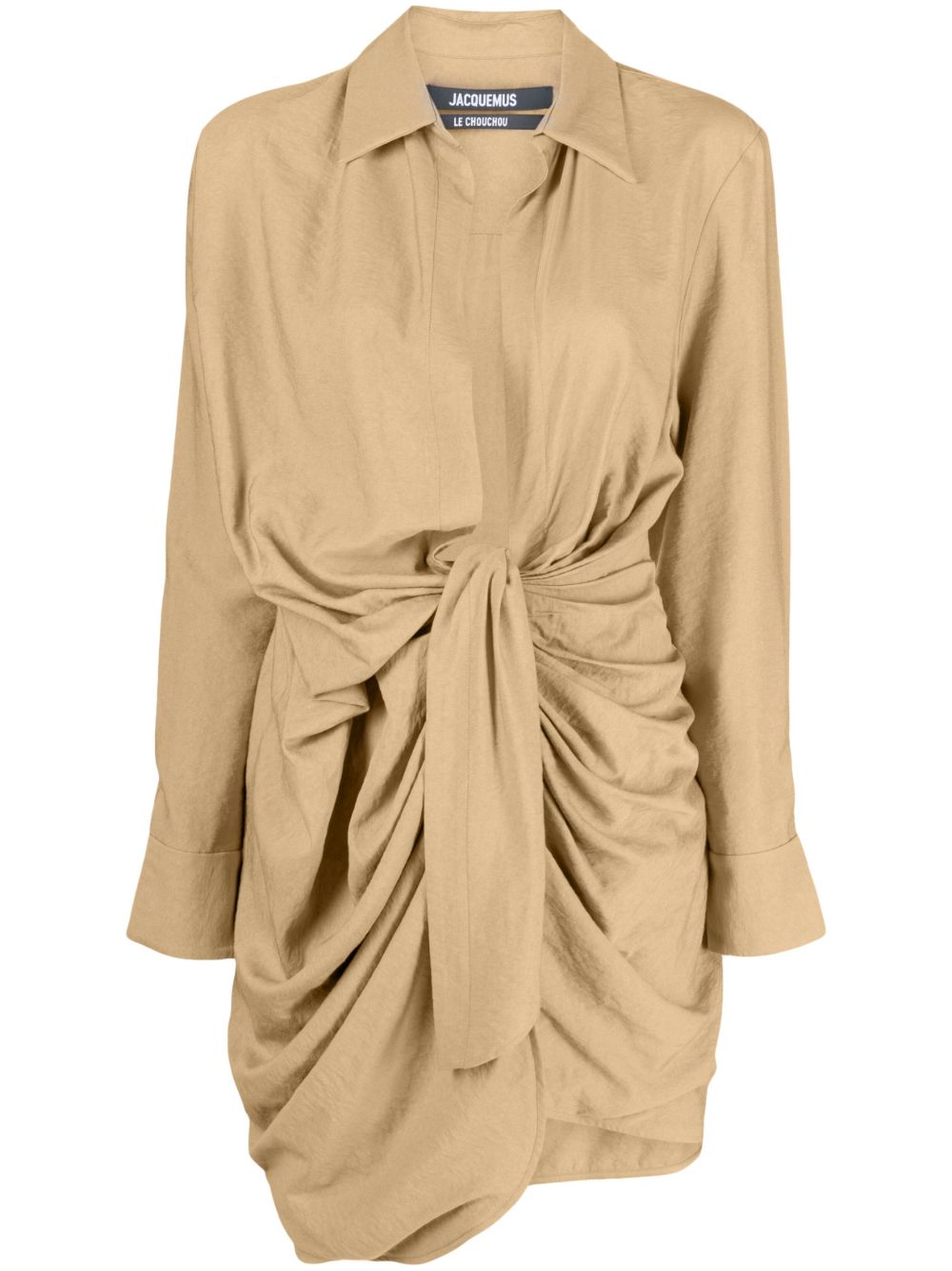 Jacquemus La Robe Bahia 垂坠迷你连衣裙 - 中性色