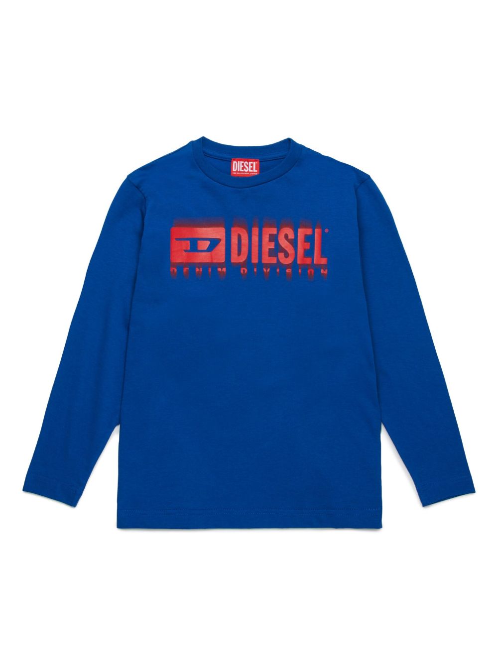 Diesel Kids logo印花T恤 - 蓝色