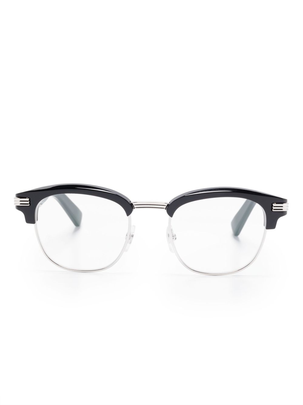 Cartier Eyewear Wayfarer 镜框眼镜 - 黑色