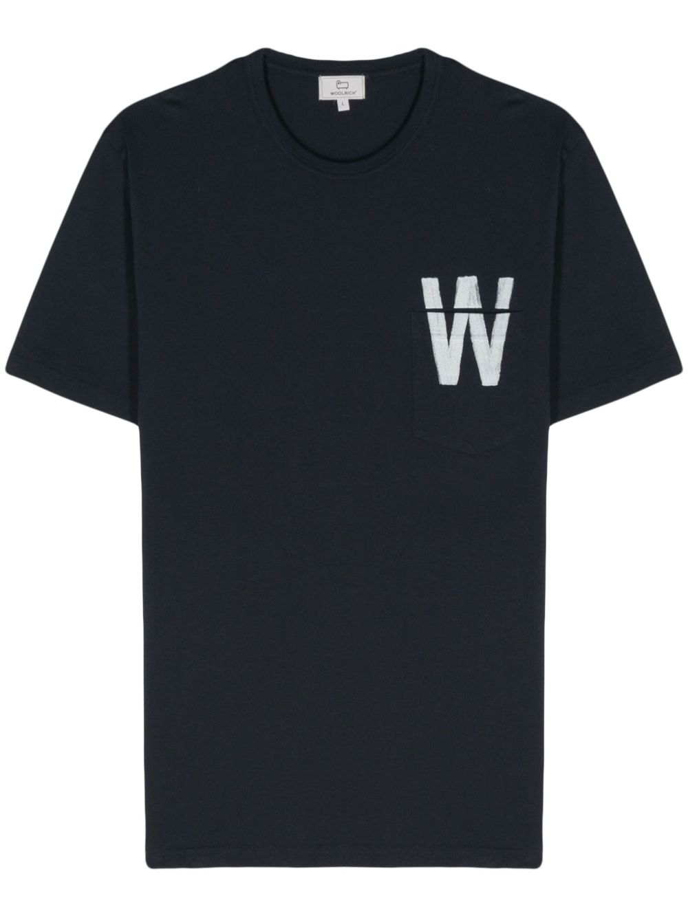 Woolrich 图案印花棉T恤 - 蓝色