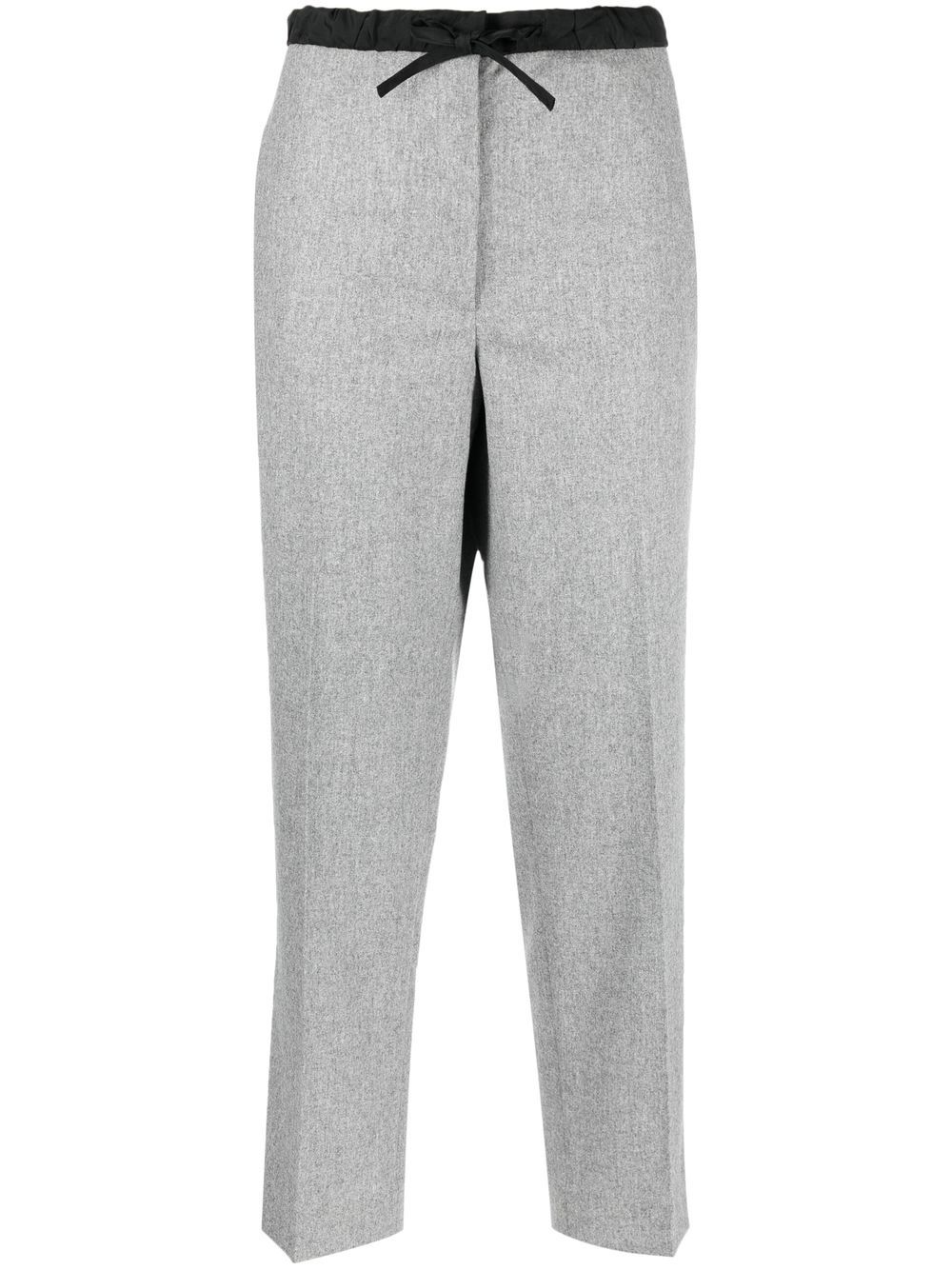 Jil Sander 抽绳露踝裤 - 灰色