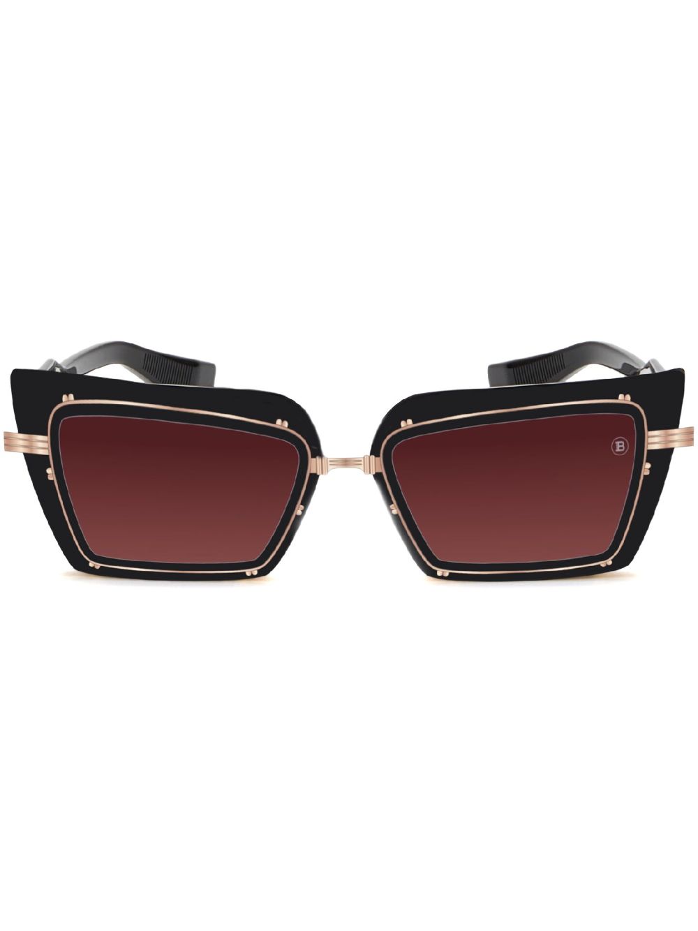 Balmain Eyewear Admirable 方框太阳眼镜 - 黑色