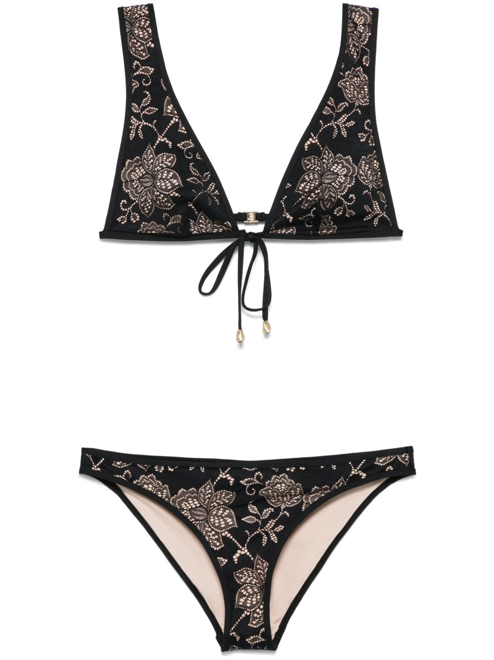 ZIMMERMANN Tallow Lace 比基尼套装 - 黑色