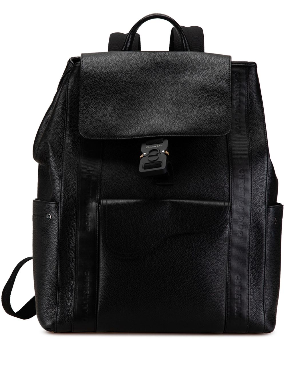 Christian Dior Pre-Owned 2021 Leather Saddle backpack - BLACK