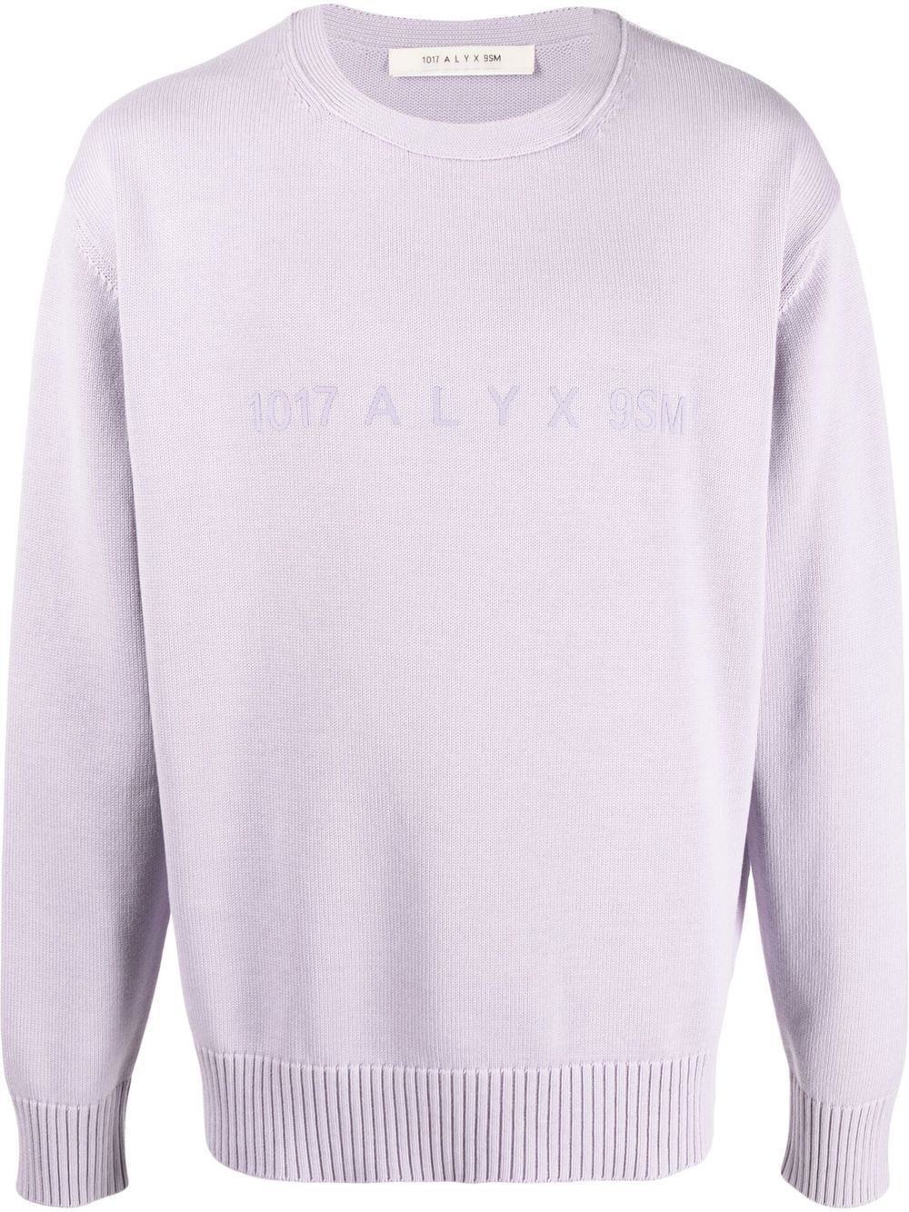 1017 ALYX 9SM logo印花针织毛衣 - 紫色