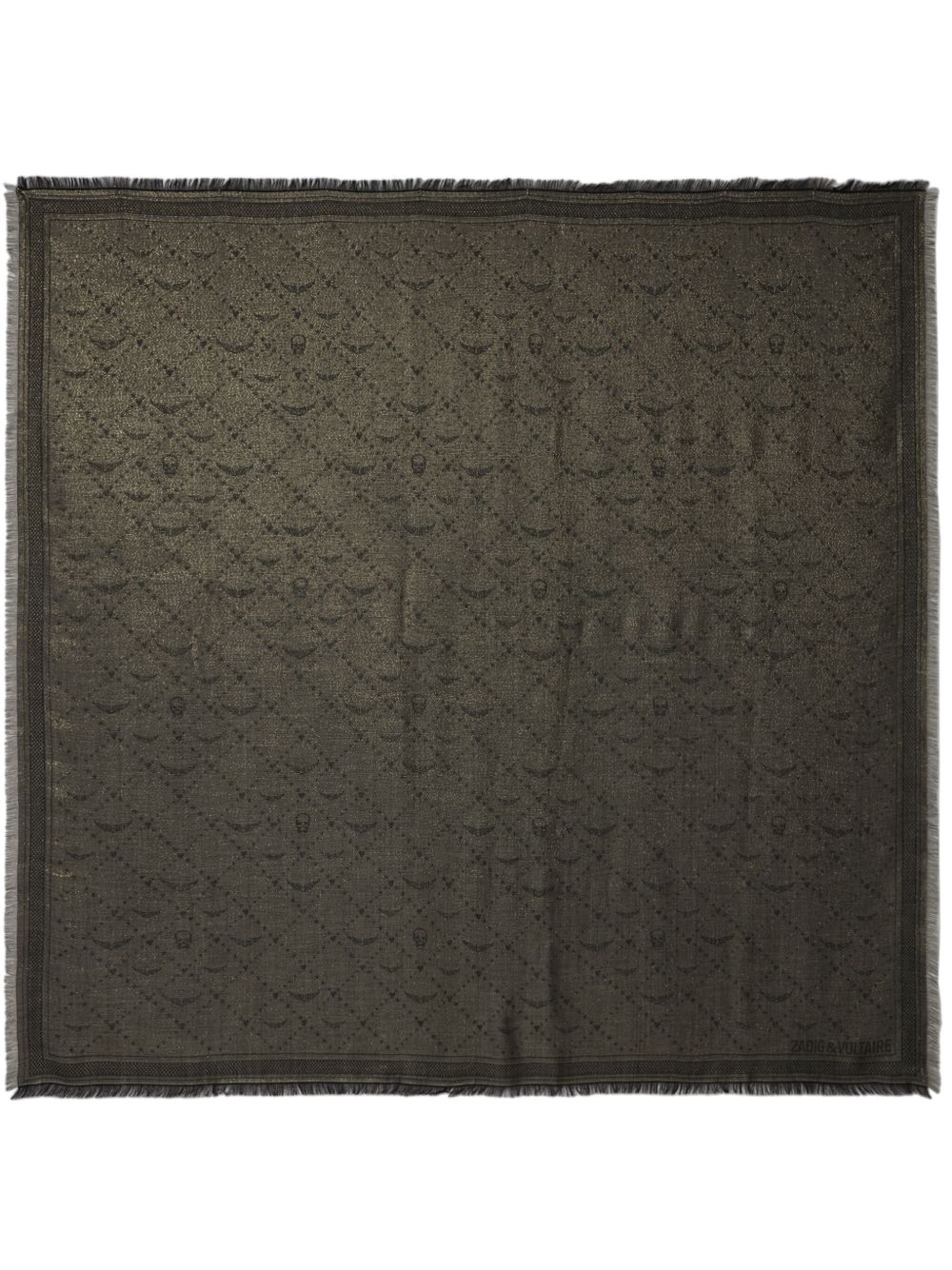 Zadig&Voltaire Glenn 经典logo围巾 - 灰色