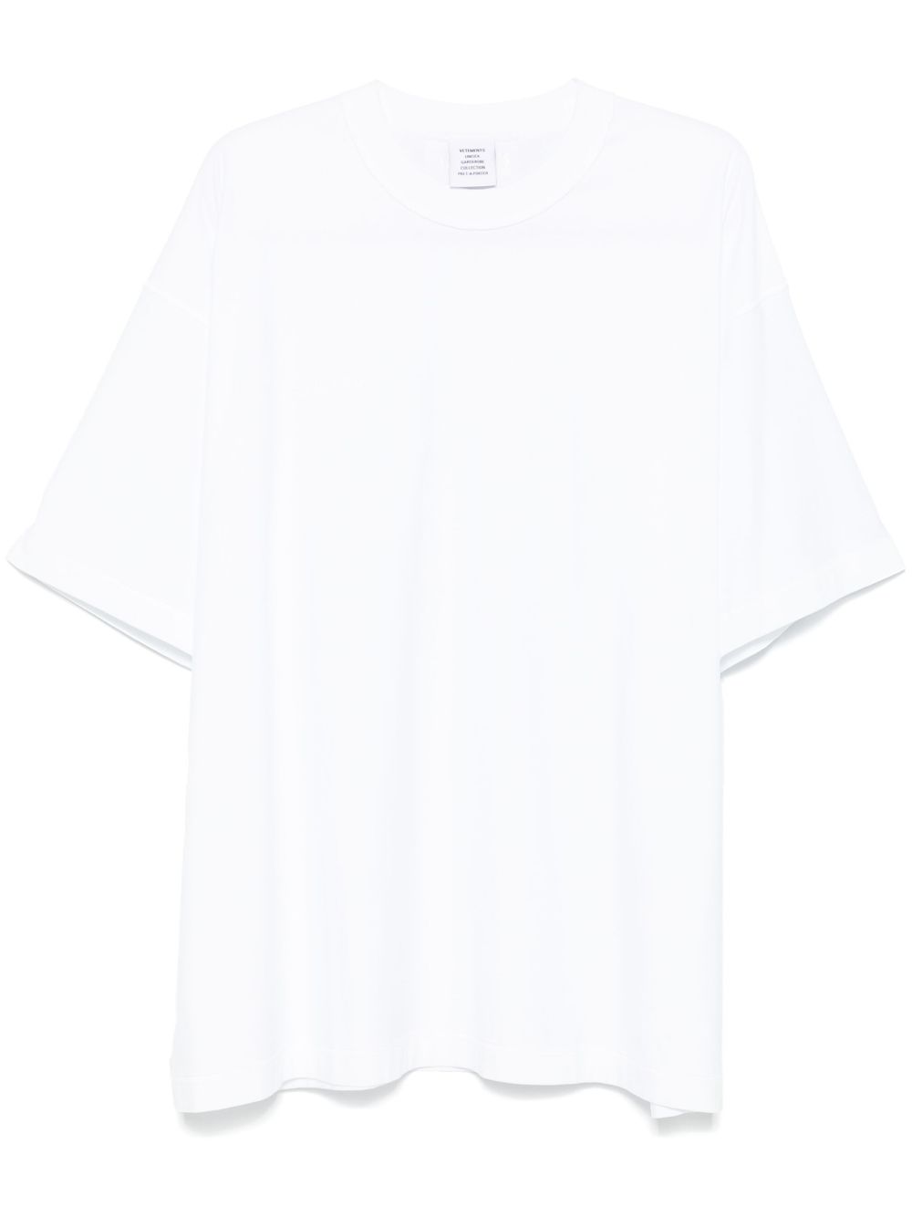 VETEMENTS 反面T恤 - 白色