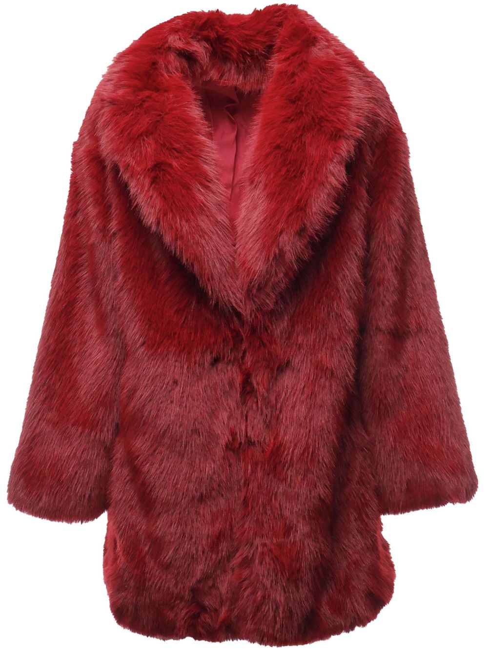 V°73 faux-fur jacket - 红色