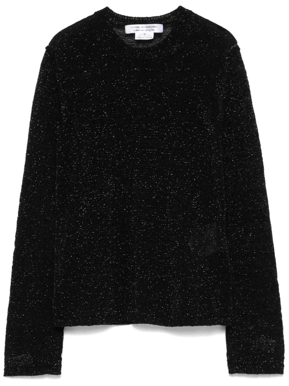 Comme Des Garçons Comme Des Garçons 镂空针织毛衣 - 黑色