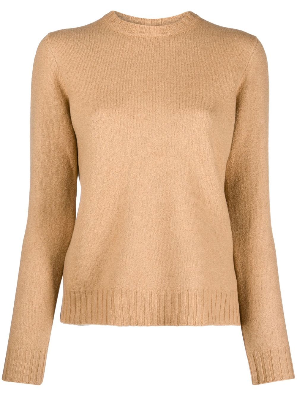 Jil Sander Liso 圆领羊毛毛衣 - 中性色