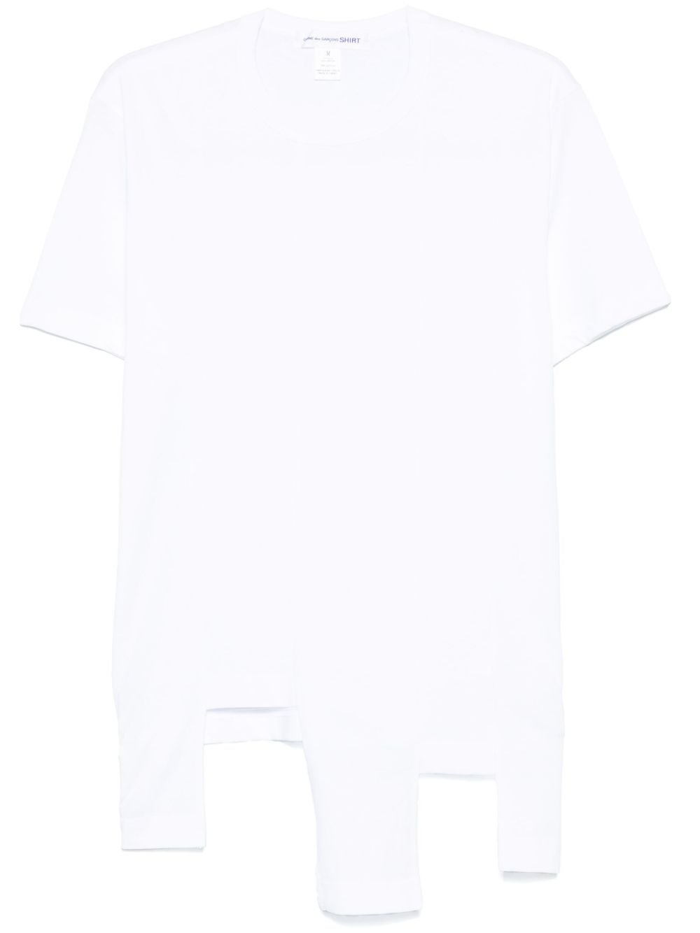 Comme Des Garçons Shirt 拼接T恤 - 白色