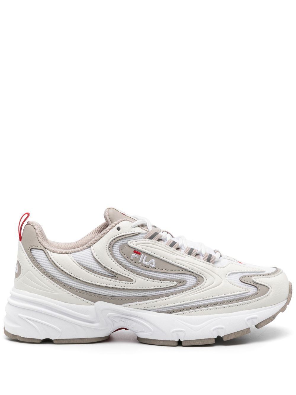 Fila Actix 拼接厚底运动鞋 - 白色