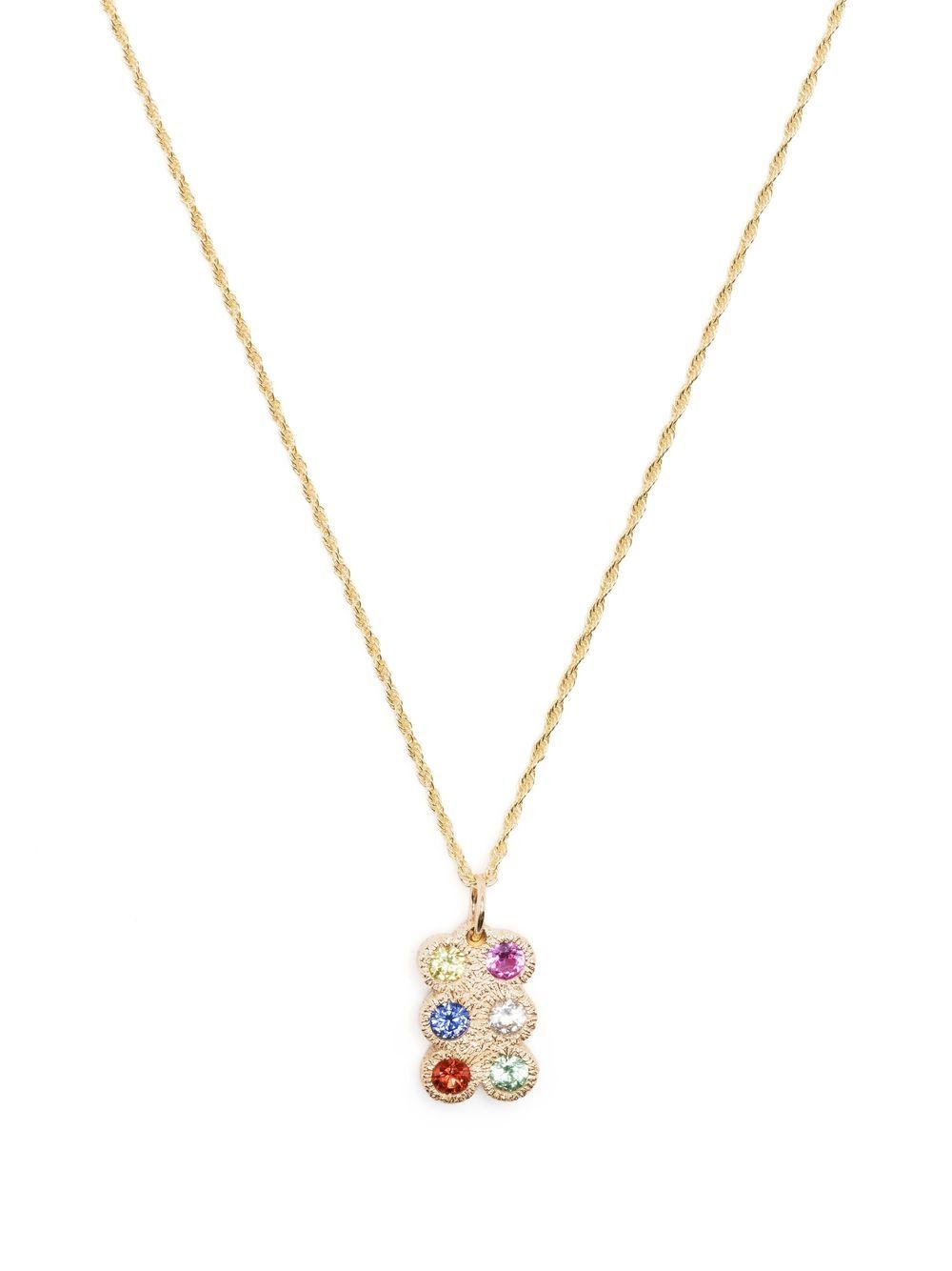 Bleue Burnham 9K黄金 Flowers Grow Together 蓝宝石项链 - 金色