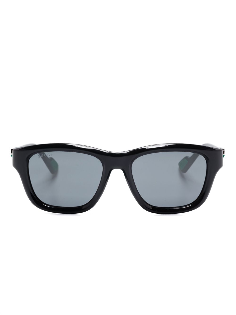 Gucci Eyewear Wayfarer 镜框太阳眼镜 - 黑色