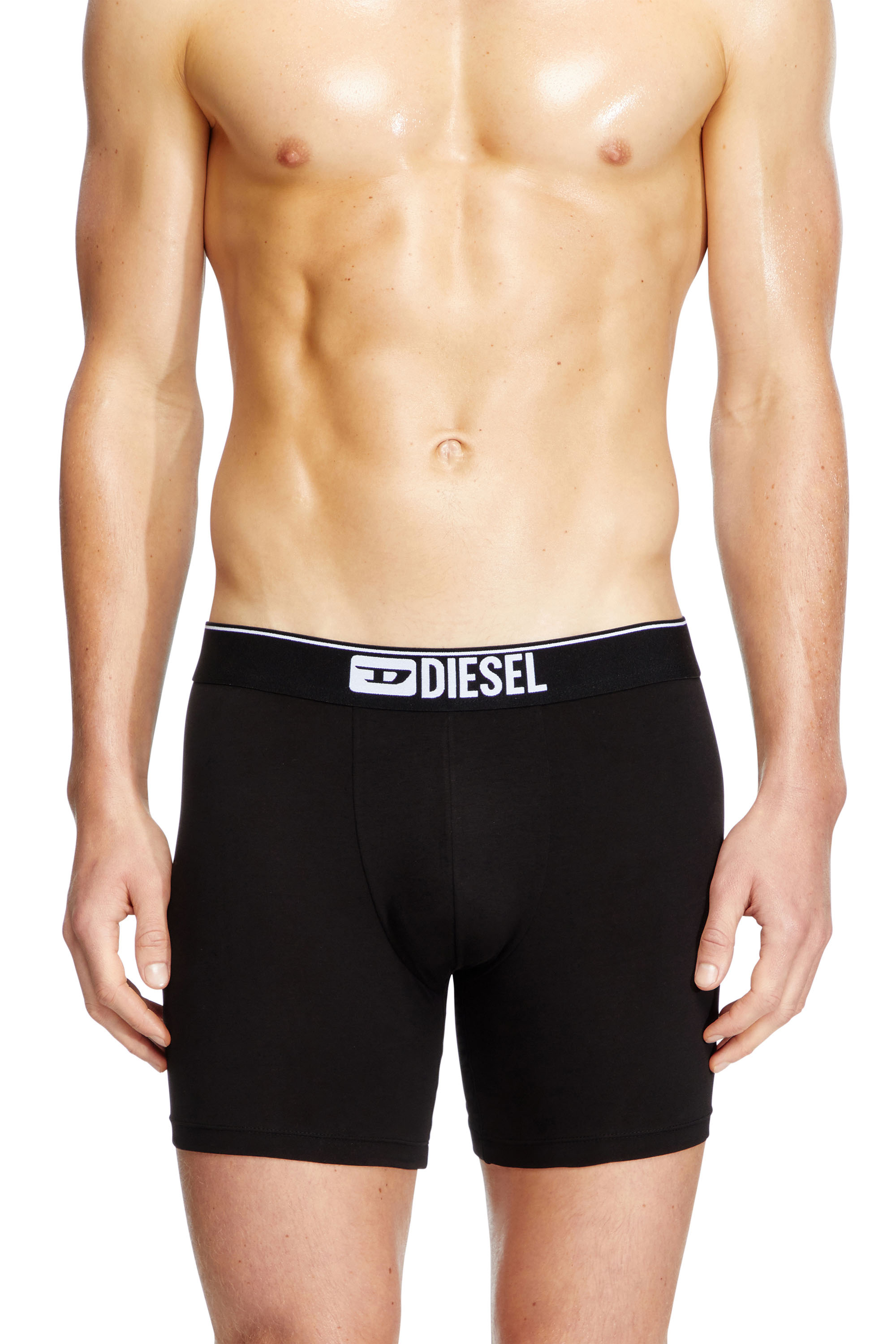 Diesel - Three-pack stretch cotton boxer briefs - Boxer briefs - Man - Black