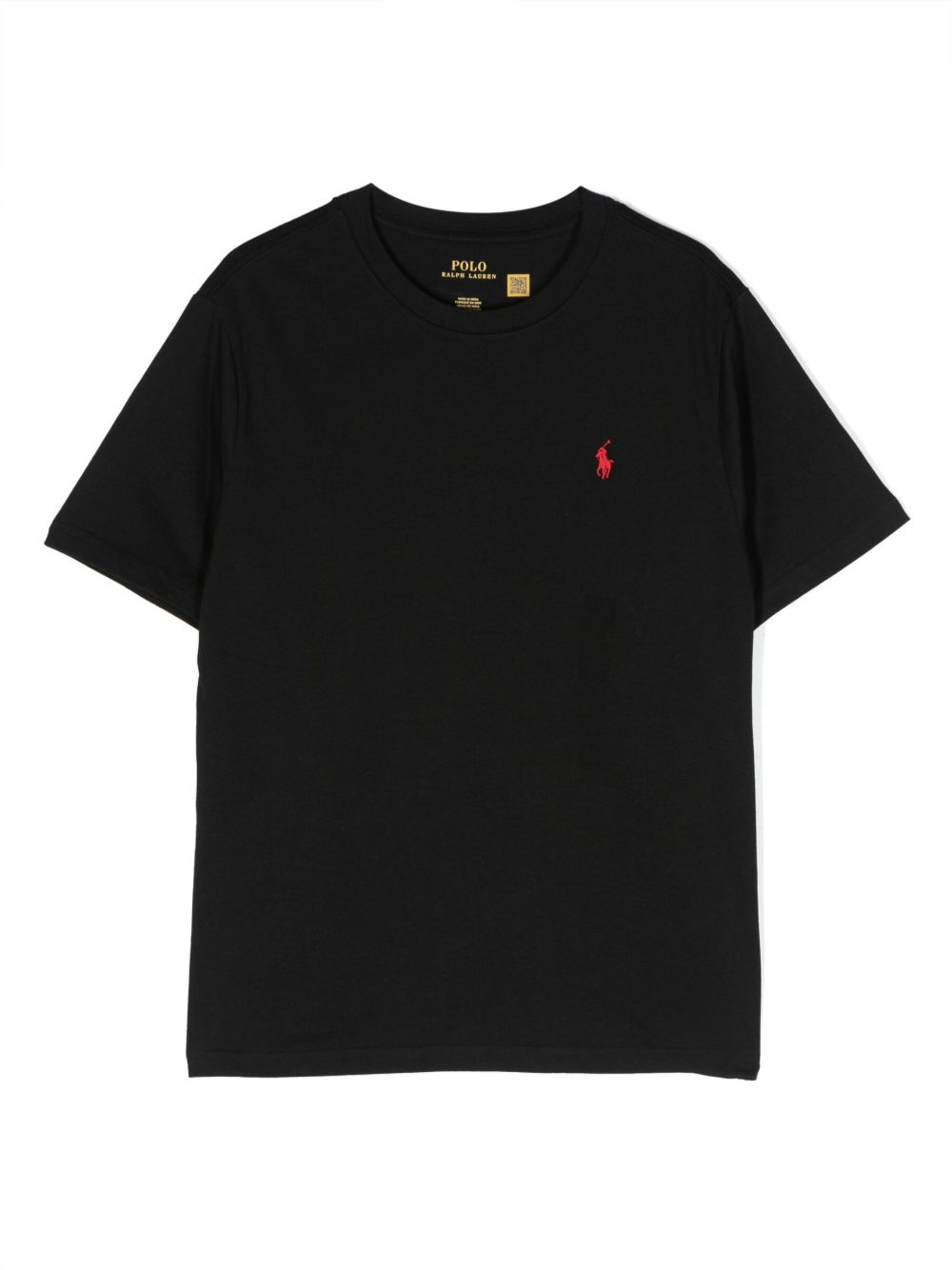 POLO RALPH LAUREN KIDS Polo Pony 棉T恤 - 黑色