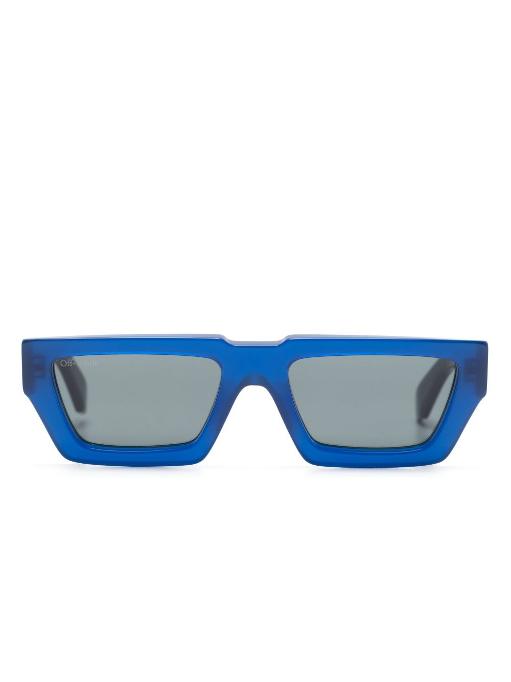Off-White Eyewear Manchester 方形镜框太阳眼镜 - 蓝色