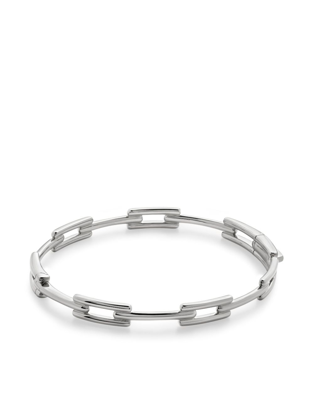 Monica Vinader Signature Link 手链 - 银色