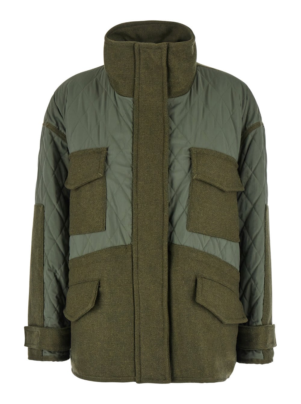 Pinko Voltaire Panelled Quilted Jacket