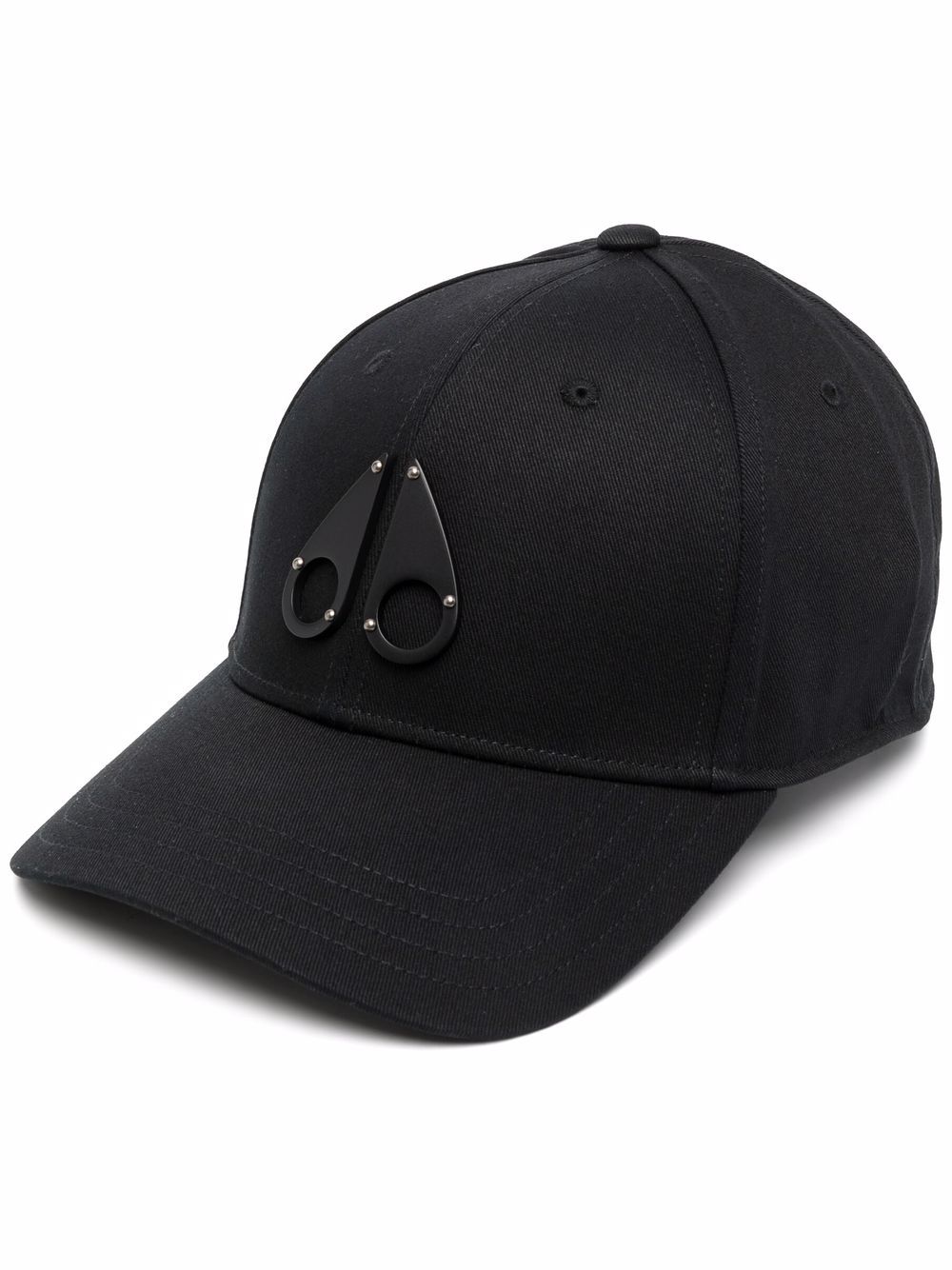 Moose Knuckles logo标牌棒球帽 - 黑色