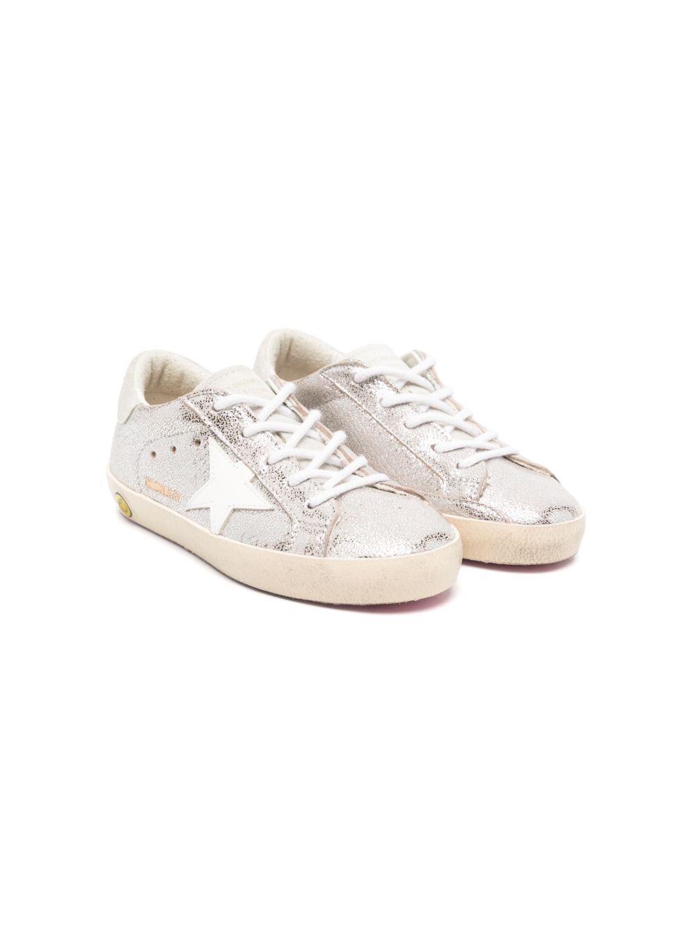 Golden Goose Kids Super Star 板鞋 - 银色