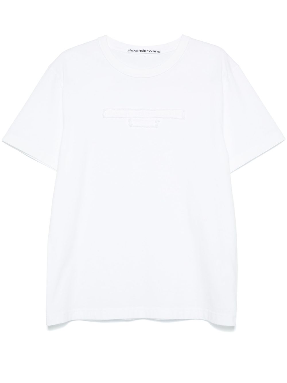 Alexander Wang logo压纹T恤 - 白色