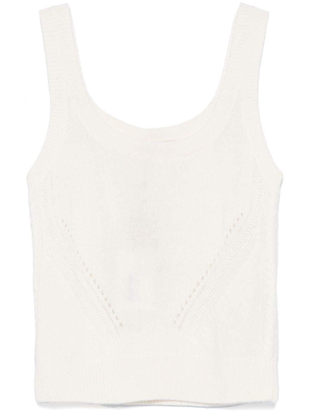 Ermanno Scervino 针织坦克背心 - 白色